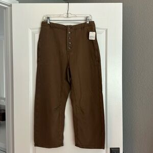 Free People Cotton Twill Oska pants